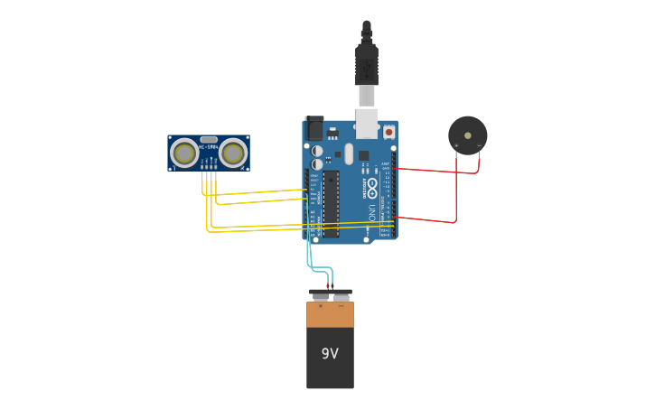 Circuit design Sensor Visual - Electrónica Digital - Tinkercad