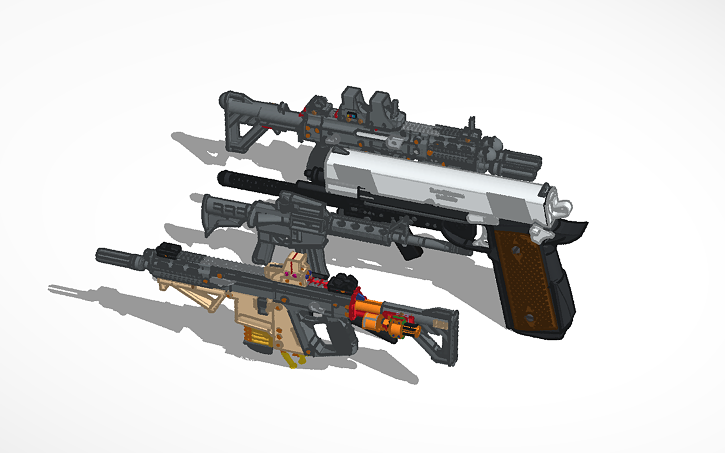 3D design Gun - Tinkercad