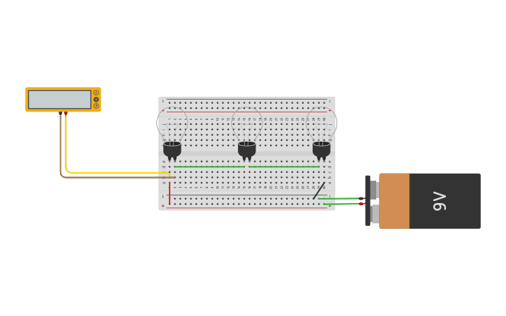 Circuit design Series Parallel using Arduino UNO - Tinkercad