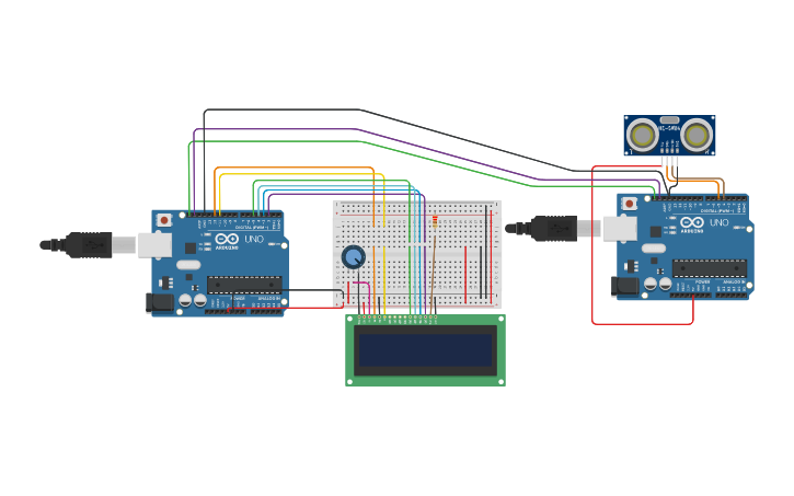 Circuit design IMR LCD I2C | Tinkercad
