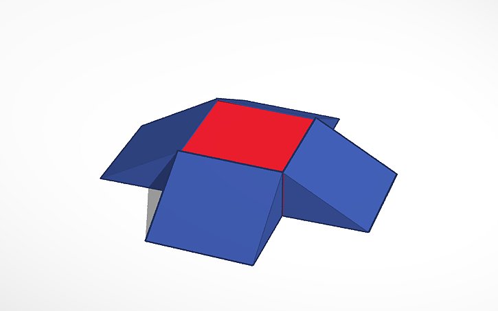 3D design 4-way ramp - Tinkercad