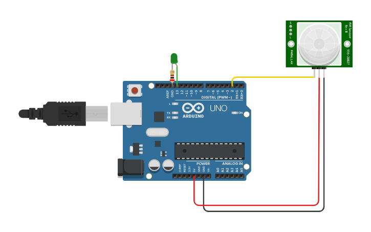 Circuit design Sensor infrarrojos _PIR (Passive Infrared Sensor ...