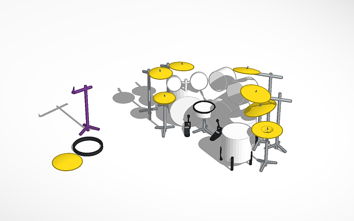 Lars Ulrich S Drum Kit 1989 Tinkercad