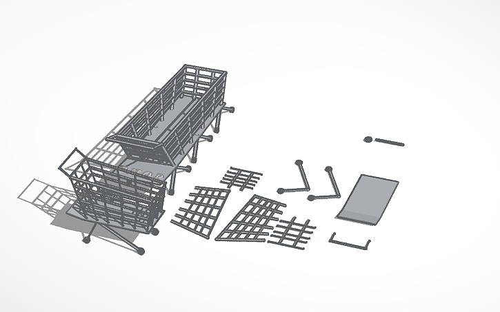 Tinker Cart 3D design Shopping carts - Tinkercad