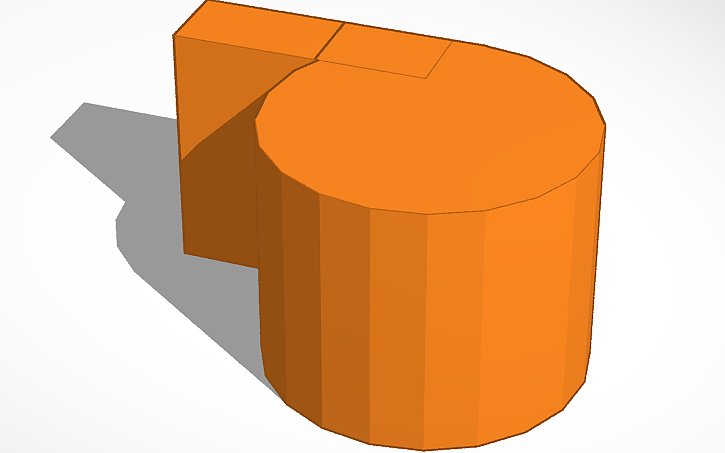 3D design 3d printable whistle - Tinkercad