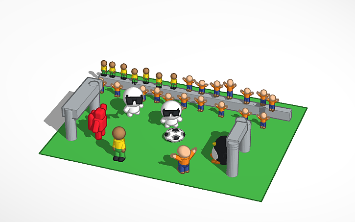 3d Design Football Tinkercad