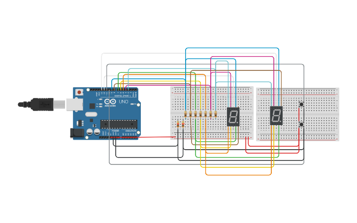 Circuit design Display Arduino - Tinkercad