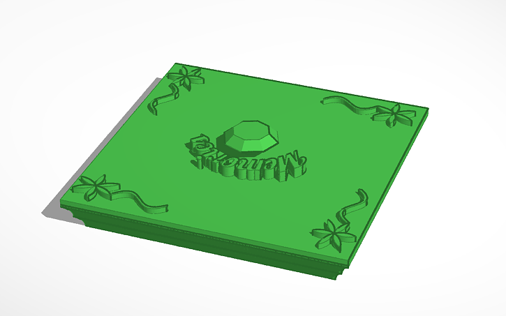 3D design top for small litho box 100x100 (option 1) | Tinkercad