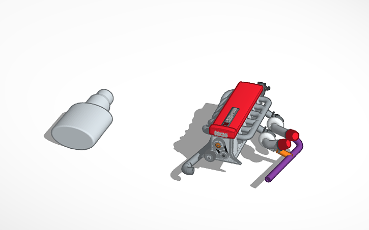 3D design Custom RB26DETT Engine (Nissan Skyline R34 Engine) - Tinkercad