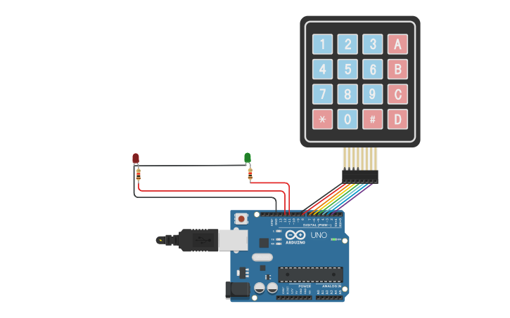 Circuit design CONTROL DE ACCESO - Tinkercad