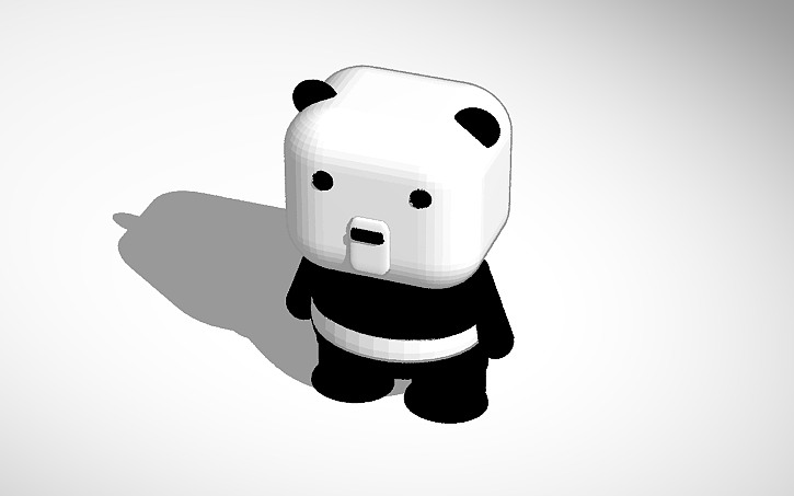 3D design PANDA - Tinkercad