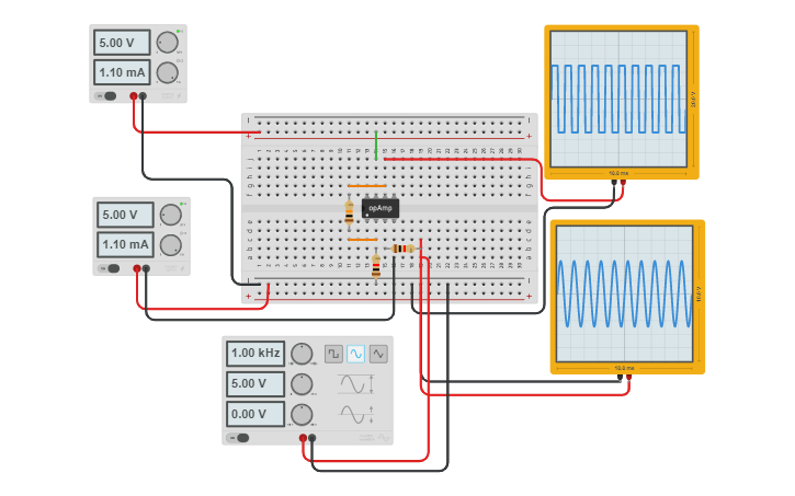 Circuit Design Non-inverting Adder Amplifier 