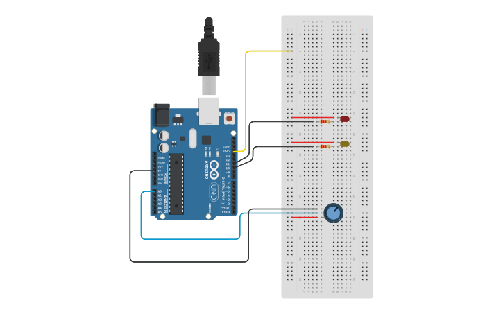 Circuit design LAB 4 TASK1 - Tinkercad