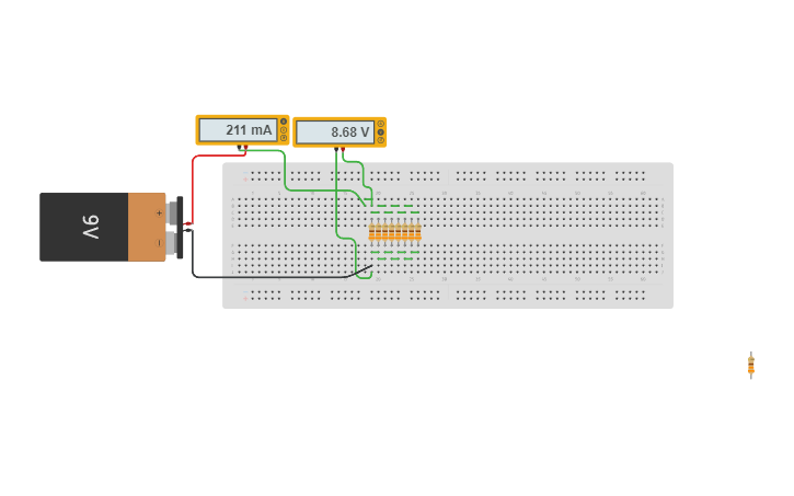 Circuit design Circuito resistencias en paralelo - Tinkercad