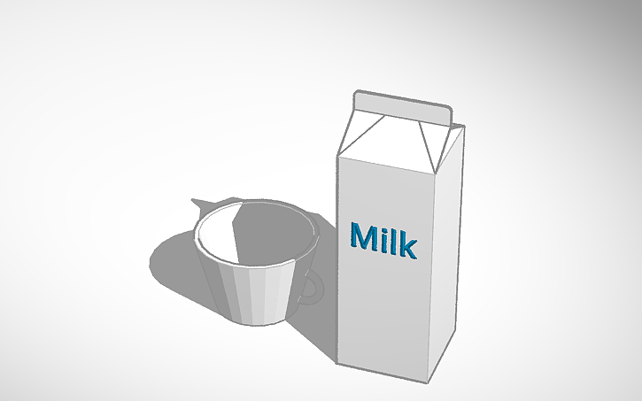 3D design 우유/milk - Tinkercad