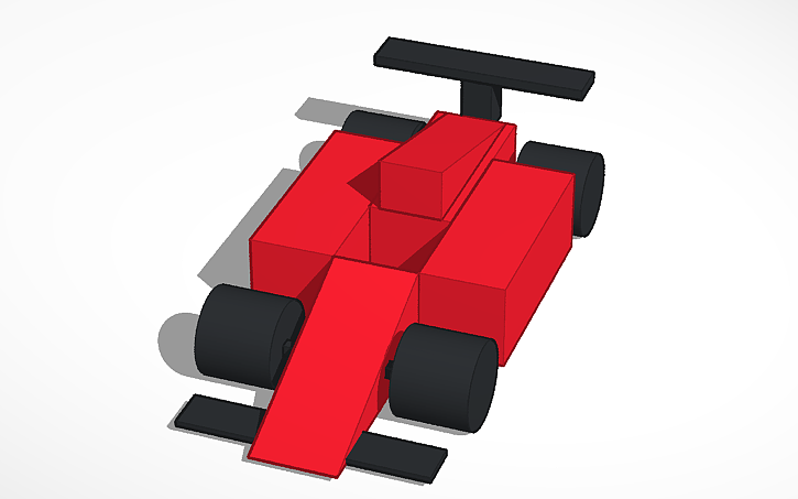 3D design Incredibly Simple F1 Car - Tinkercad