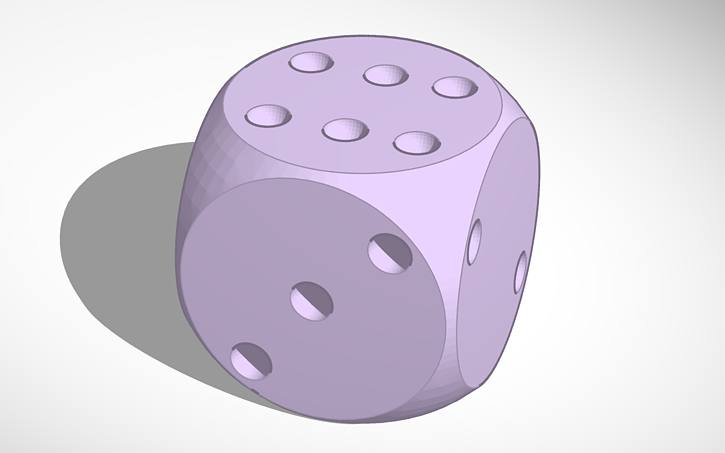 3D design Trick dice - Tinkercad