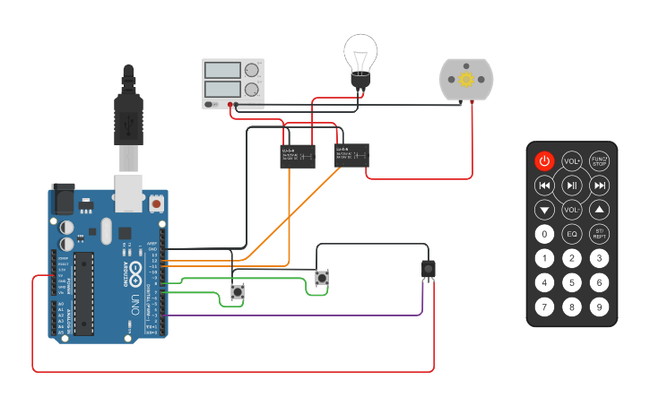 Circuit design Home Automation | Tinkercad