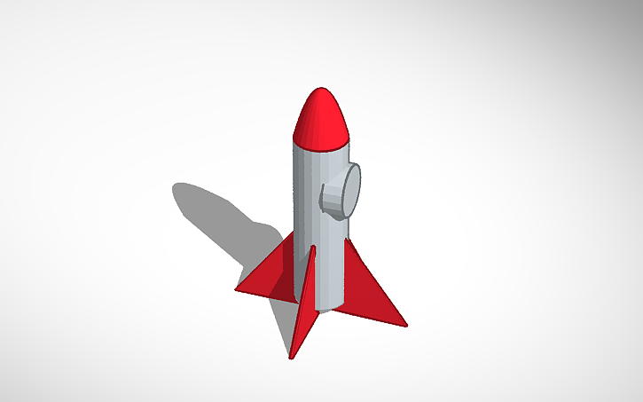 3D design ракета - Tinkercad