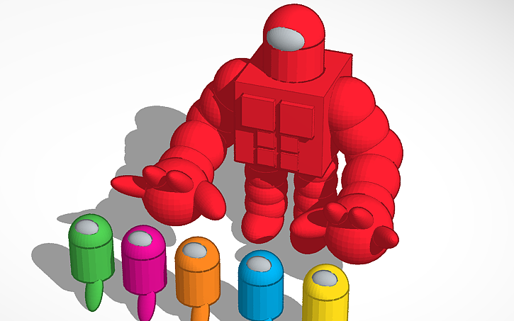3D design red is buff imposter mod - Tinkercad