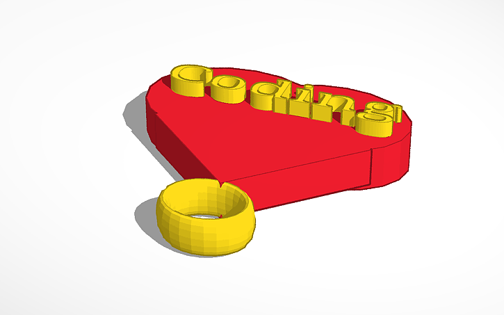 3D design The Coding Ring - Tinkercad