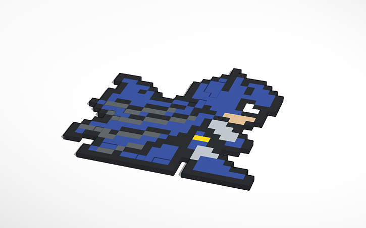 Batman Pixel Art Tinkercad