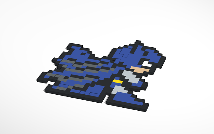 Batman Pixel Art Tinkercad Batman Pixel Art Tinkercad