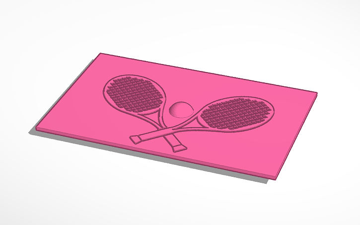 3D design tennis racket - Tinkercad