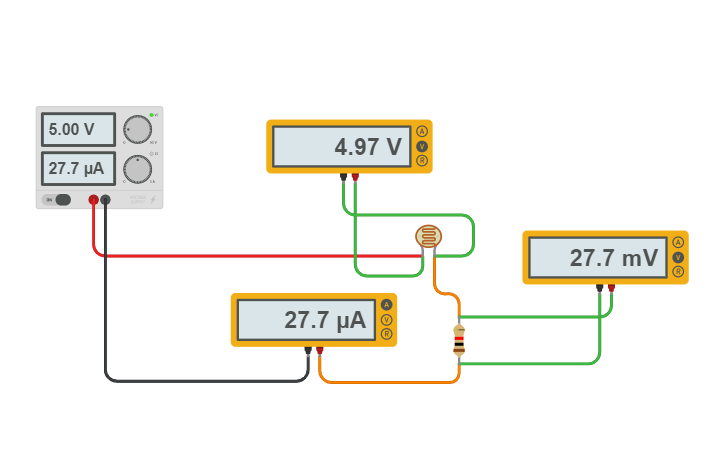 Circuit design Photo Resistor - Tinkercad