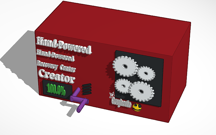 Recovery Center Object 3D design Hand-Powered Hand-Powered Recovery Center Creator - Tinkercad