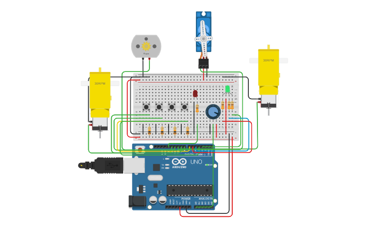Circuit design Arduino Culminating Project - Tinkercad