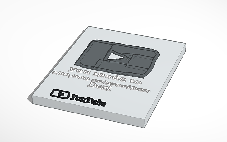 3d Design Silver Play Button Tinkercad 3d Design Silver Play Button Tinkercad