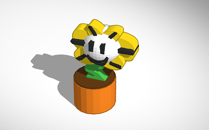3D design Flowey(undertale | Tinkercad