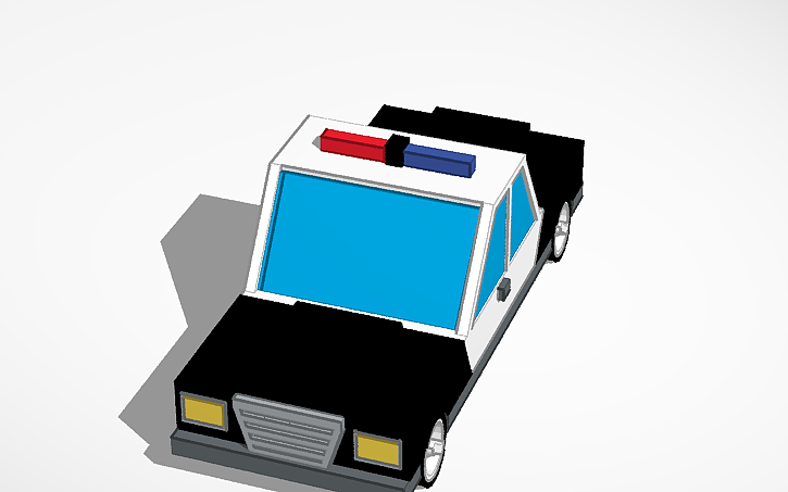 3D design popo(police)car 1.0 dude theft wars - Tinkercad