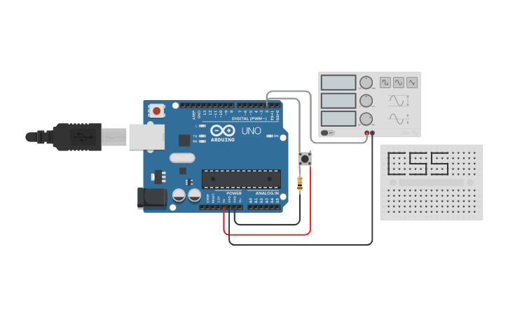 Circuit design Frequencímetro UNO Loop - Cassio | Tinkercad