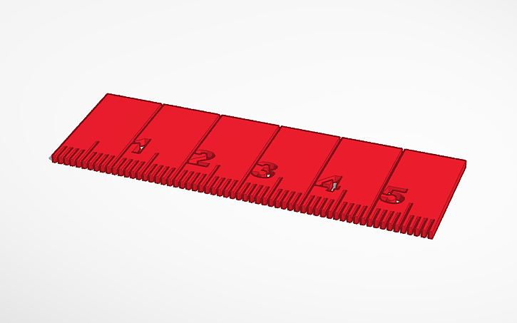 3D design ruler - Tinkercad