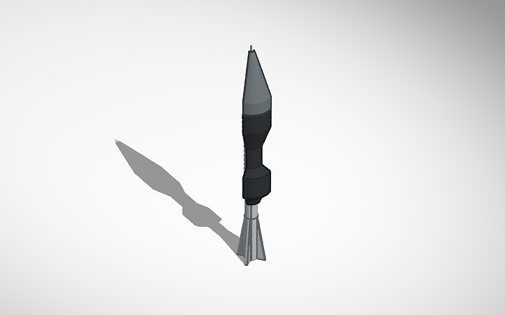 Apfsds Design 3D design APFSDS 7 (15mm) cross section - Tinkercad