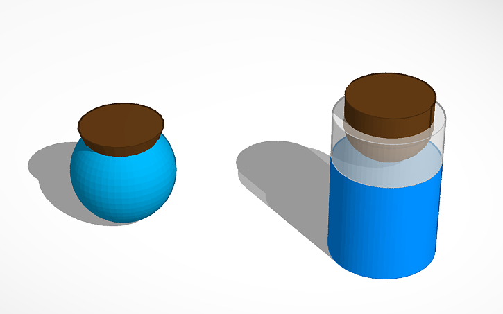 3D design shield potion | Tinkercad