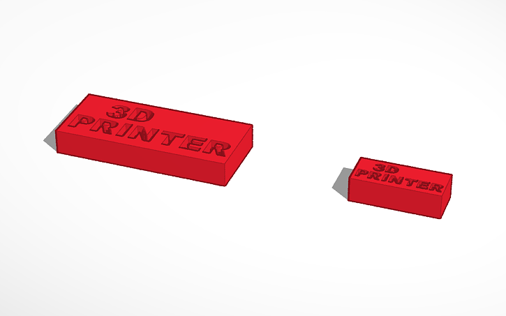 3D design 3D Printer sign | Tinkercad