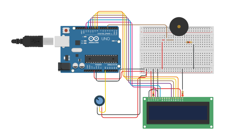 Circuit design Wind Rain Sensor with Buzzer - Tinkercad