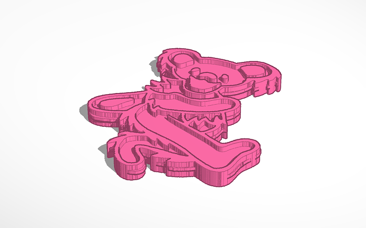 Toms Grateful Dead Bear Layered | Tinkercad