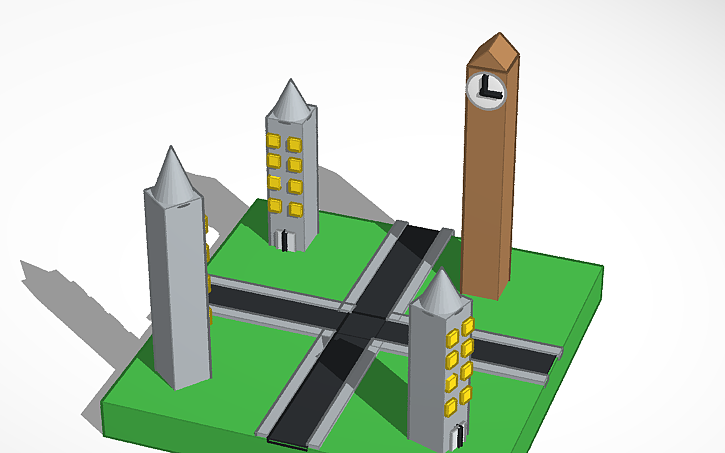 3D design a city | Tinkercad