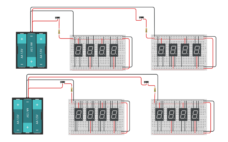 Circuit design 7 Segment Display - Catherine Zapata | Tinkercad