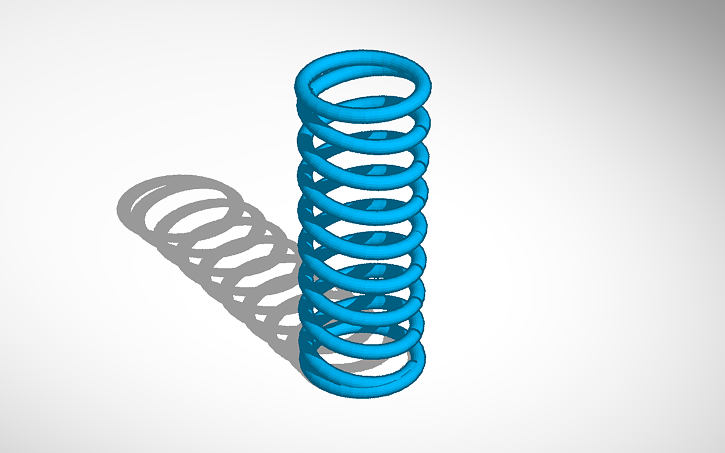 Spring Muelle 3D design Muelle / Spring - Tinkercad