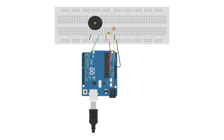 Circuit design Project 14 – Light Sensor | Tinkercad