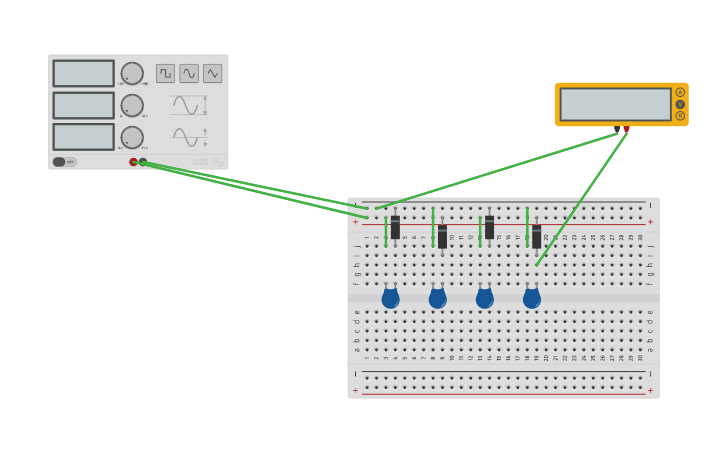 Circuit design Voltage multipler - Tinkercad