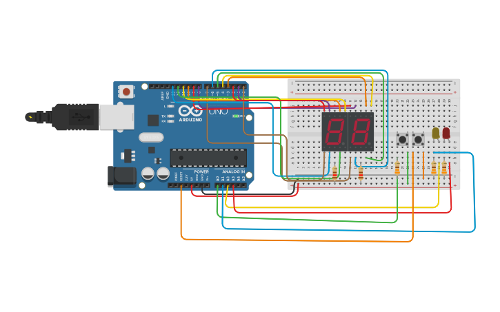 Circuit design proyecto plc - Tinkercad