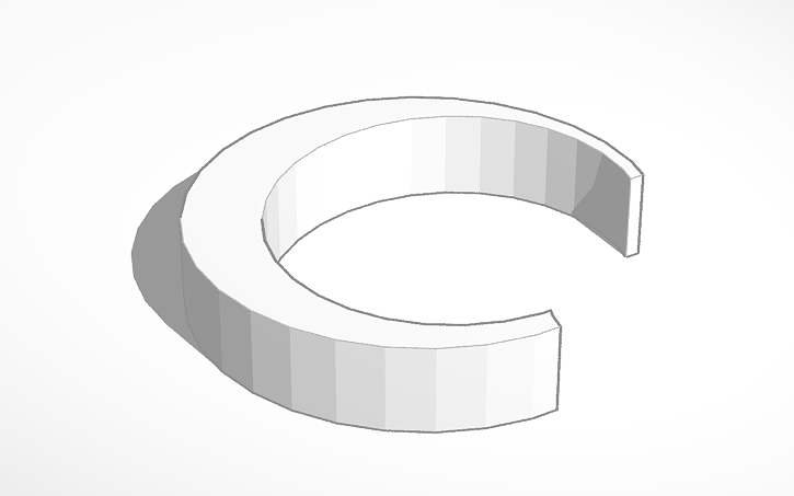 3D design Crescent - Tinkercad