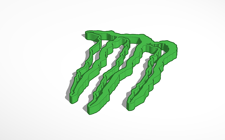 3D design monster energy - Tinkercad