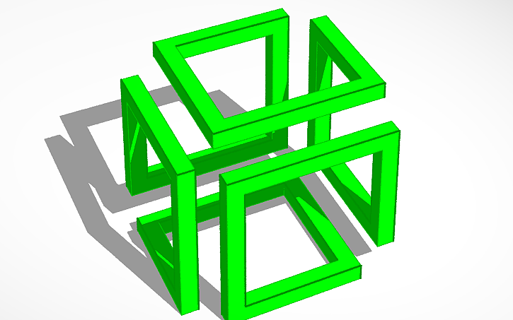 3D design Infinity Cube - Tinkercad